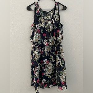 Floral print midi dress. Size L.